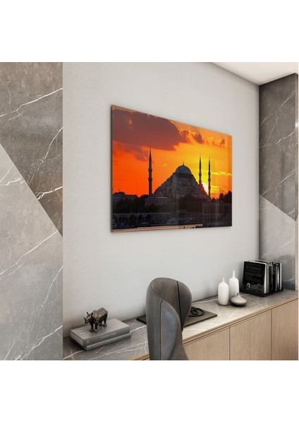 Doğa Manzaralı Cam Tablo - Istanbul - Yatay Motif 02-016 modelleri