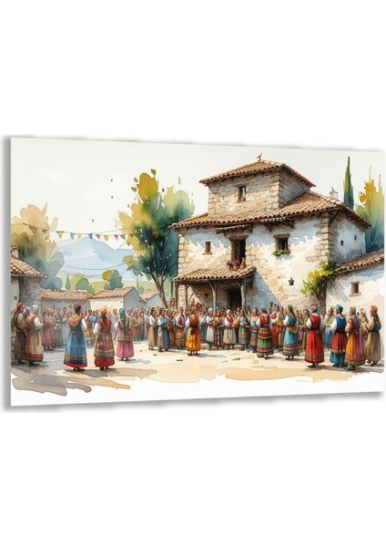 Doğa Manzaralı Cam Tablo - Anadolu - Yatay Motif 03-001