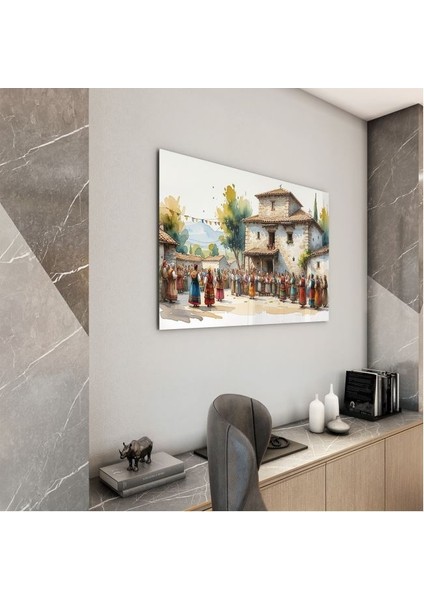 Doğa Manzaralı Cam Tablo - Anadolu - Yatay Motif 03-001 modelleri