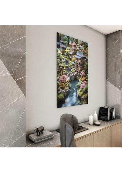 Doğa Manzaralı Cam Tablo - Karışık - Dikey Motif 01-032 modelleri