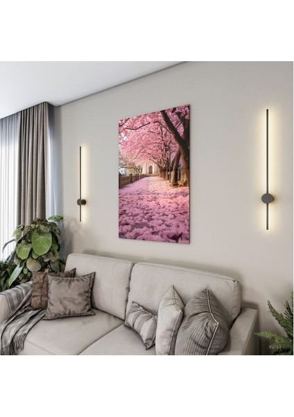 Doğa Manzaralı Cam Tablo - Karışık - Dikey Motif 01-054