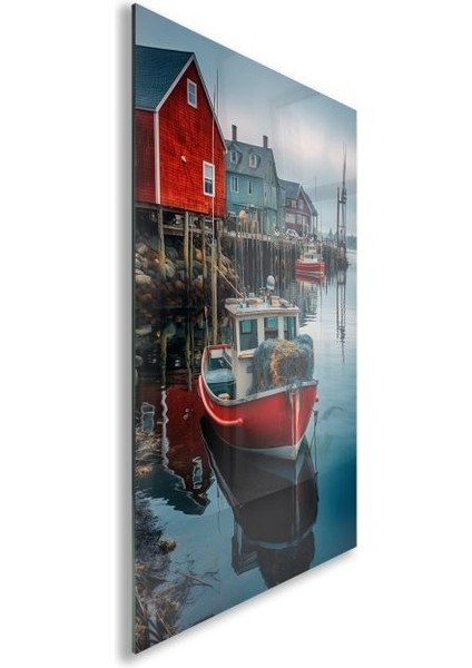 Doğa Manzaralı Cam Tablo - Karışık - Dikey Motif 01-069 fiyatları