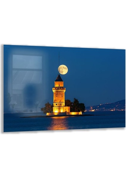 Doğa Manzaralı Cam Tablo - Istanbul - Yatay Motif 02-022
