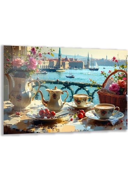 Doğa Manzaralı Cam Tablo - Istanbul - Yatay Motif 02-037