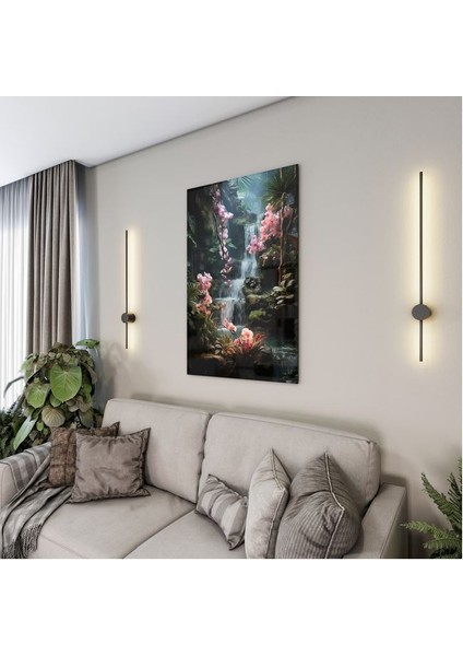 Doğa Manzaralı Cam Tablo - Karışık - Dikey Motif 01-001 fırsatları