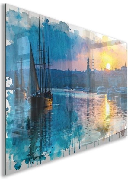 Doğa Manzaralı Cam Tablo - Istanbul - Yatay Motif 02-015 fiyatları