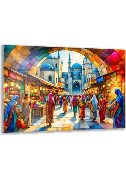 Doğa Manzaralı Cam Tablo - Istanbul - Yatay Motif 02-006