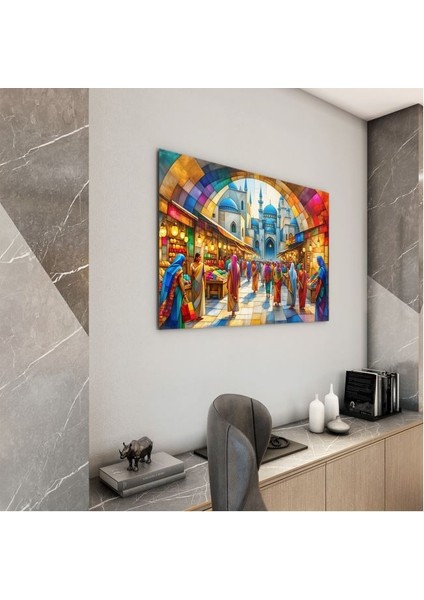 Doğa Manzaralı Cam Tablo - Istanbul - Yatay Motif 02-006 modelleri