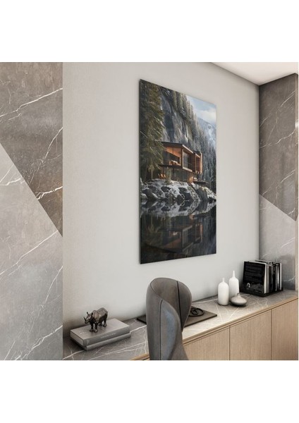 Doğa Manzaralı Cam Tablo - Karışık - Dikey Motif 01-014 modelleri