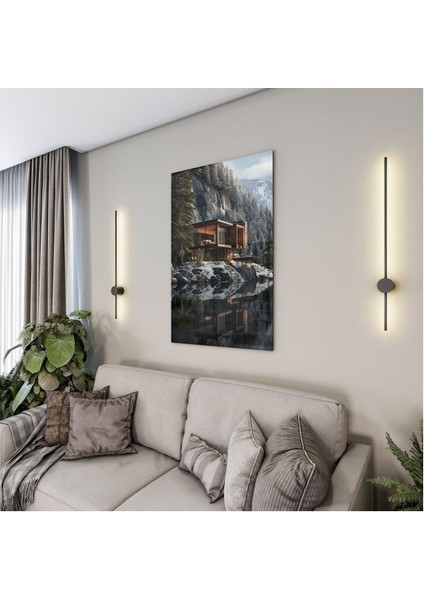 Doğa Manzaralı Cam Tablo - Karışık - Dikey Motif 01-014 fırsatları