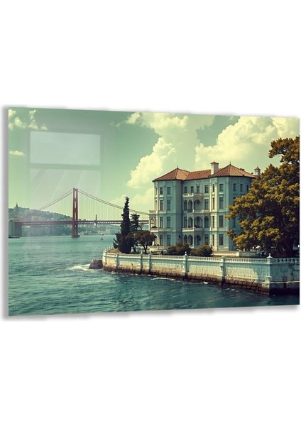 Doğa Manzaralı Cam Tablo - Istanbul - Yatay Motif 02-025