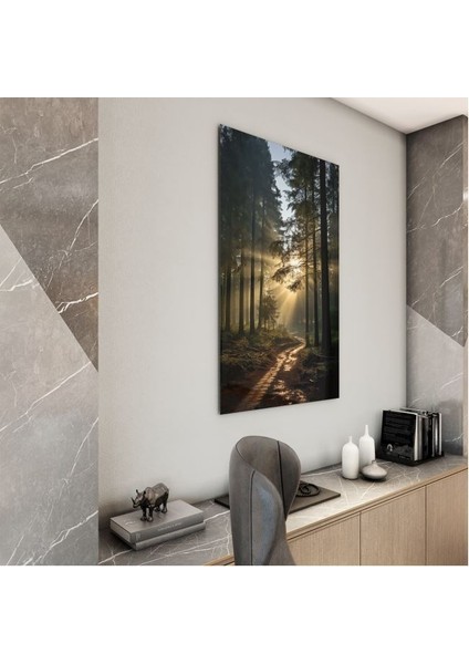 Doğa Manzaralı Cam Tablo - Karışık - Dikey Motif 01-022 modelleri