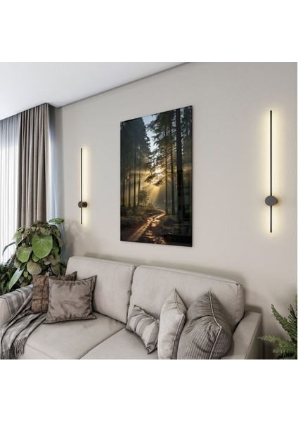 Doğa Manzaralı Cam Tablo - Karışık - Dikey Motif 01-022 fırsatları
