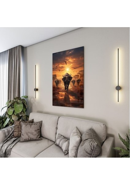 Doğa Manzaralı Cam Tablo - Karışık - Dikey Motif 01-055 fırsatları