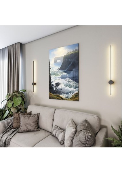 Doğa Manzaralı Cam Tablo - Karışık - Dikey Motif 01-030 fırsatları