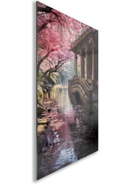 Doğa Manzaralı Cam Tablo - Karışık - Dikey Motif 01-028 fiyatları