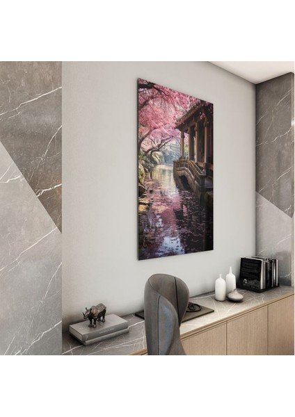 Doğa Manzaralı Cam Tablo - Karışık - Dikey Motif 01-028 modelleri