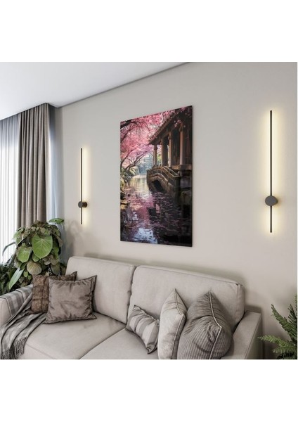 Doğa Manzaralı Cam Tablo - Karışık - Dikey Motif 01-028 fırsatları
