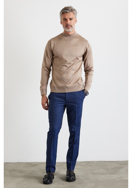 Erkek Büyük Beden Normal Kesim Yarım Balıkçı Yaka Triko Kazak indirimleri