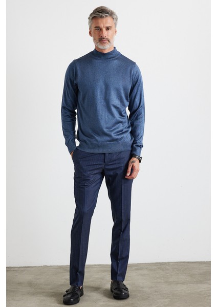 Erkek Büyük Beden Normal Kesim Yarım Balıkçı Yaka Triko Kazak fiyatları