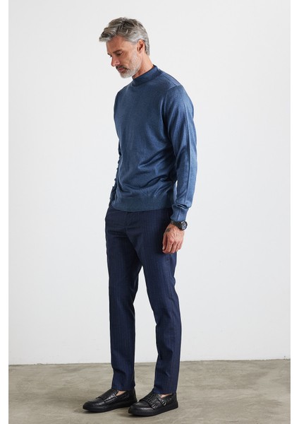 Erkek Büyük Beden Normal Kesim Yarım Balıkçı Yaka Triko Kazak modelleri