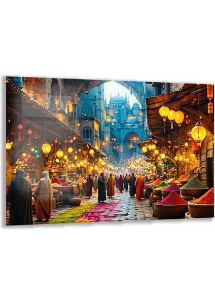 Doğa Manzaralı Cam Tablo - Istanbul - Yatay Motif 02-033