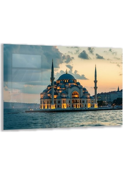 Doğa Manzaralı Cam Tablo - Istanbul - Yatay Motif 02-009