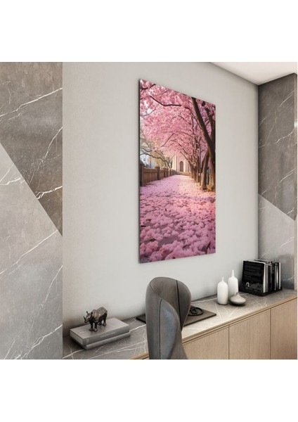 Doğa Manzaralı Cam Tablo - Karışık - Dikey Motif 01-054 modelleri