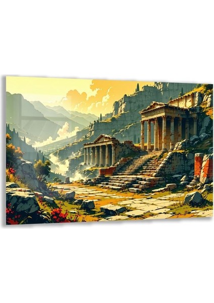 Doğa Manzaralı Cam Tablo - Anadolu - Yatay Motif 03-100