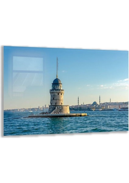 Doğa Manzaralı Cam Tablo - Istanbul - Yatay Motif 02-036