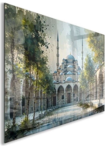 Doğa Manzaralı Cam Tablo - Istanbul - Yatay Motif 02-035 fiyatları