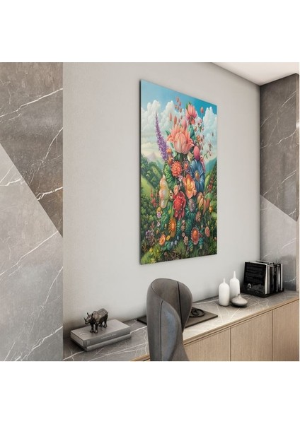Doğa Manzaralı Cam Tablo - Karışık - Dikey Motif 01-049 modelleri