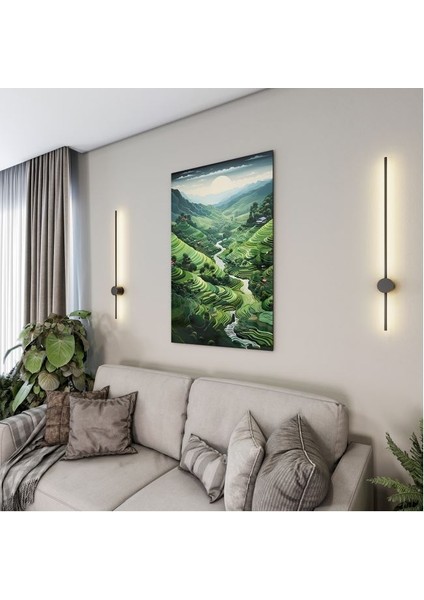 Doğa Manzaralı Cam Tablo - Karışık - Dikey Motif 01-072 fırsatları