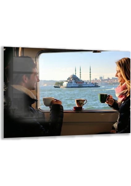 Doğa Manzaralı Cam Tablo - Istanbul - Yatay Motif 02-044