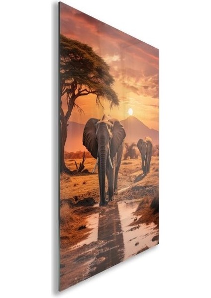 Doğa Manzaralı Cam Tablo - Karışık - Dikey Motif 01-025 fiyatları