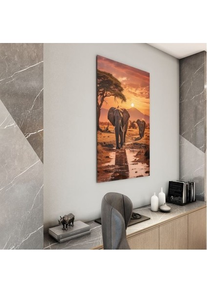 Doğa Manzaralı Cam Tablo - Karışık - Dikey Motif 01-025 modelleri
