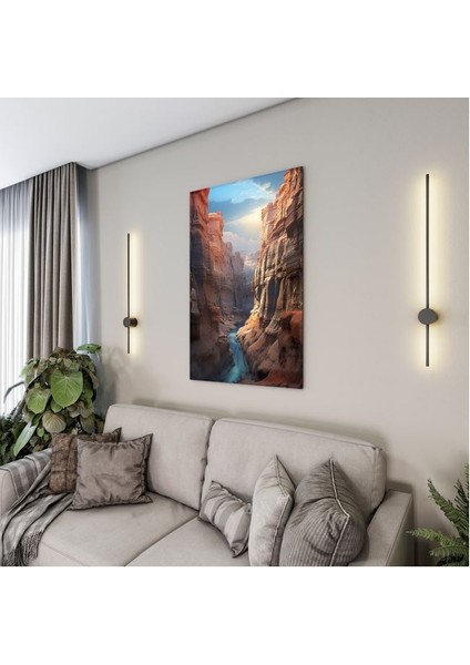 Doğa Manzaralı Cam Tablo - Karışık - Dikey Motif 01-096 fırsatları