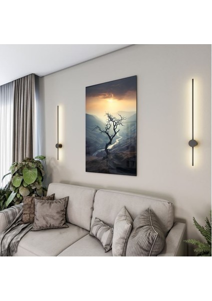 Doğa Manzaralı Cam Tablo - Karışık - Dikey Motif 01-046 fırsatları