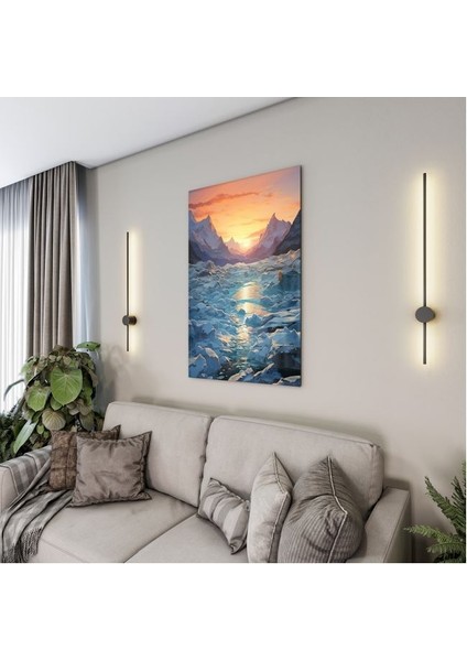 Doğa Manzaralı Cam Tablo - Karışık - Dikey Motif 01-086 fırsatları
