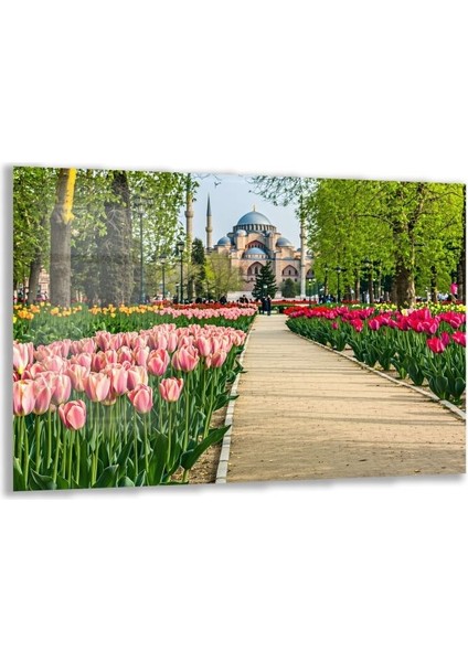 Doğa Manzaralı Cam Tablo - Istanbul - Yatay Motif 02-008