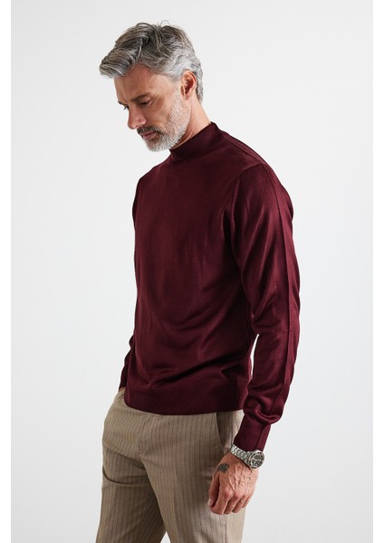 Erkek Büyük Beden Normal Kesim Yarım Balıkçı Yaka Triko Kazak indirimleri