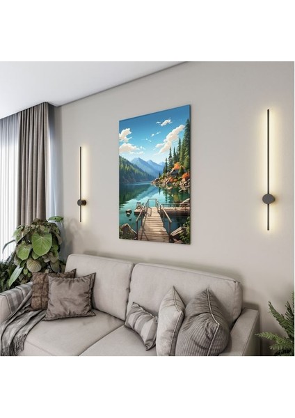Doğa Manzaralı Cam Tablo - Karışık - Dikey Motif 01-003 fırsatları