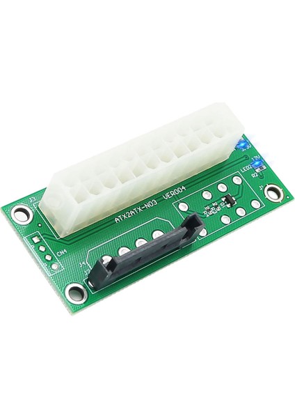 Atx Çift Psu Çoklu Güç Kaynağı Adaptörü Eşzamanlı Güç Kartı Güç Led'li 2psu'yu Sata 15 Pin Konnektörüne Ekleyin (Yurt Dışından)