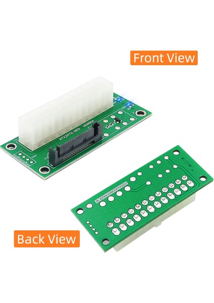 Atx Çift Psu Çoklu Güç Kaynağı Adaptörü Eşzamanlı Güç Kartı Güç Led'li 2psu'yu Sata 15 Pin Konnektörüne Ekleyin (Yurt Dışından) indirimleri