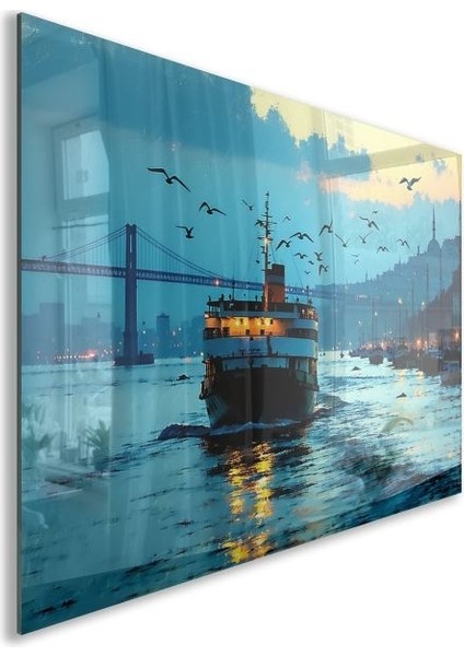 Doğa Manzaralı Cam Tablo - Istanbul - Yatay Motif 02-017 fiyatları