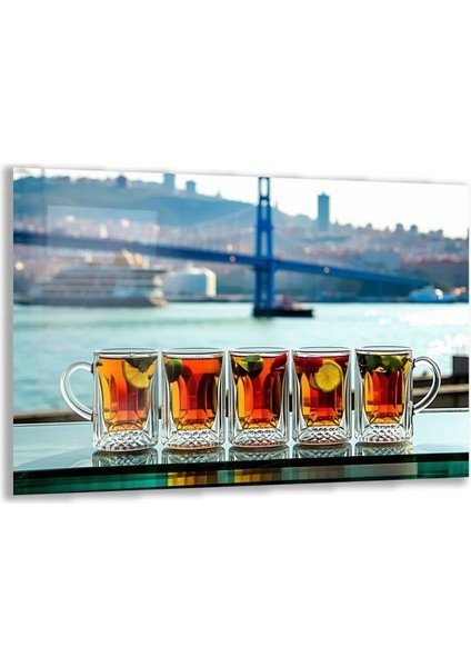 Doğa Manzaralı Cam Tablo - Istanbul - Yatay Motif 02-011
