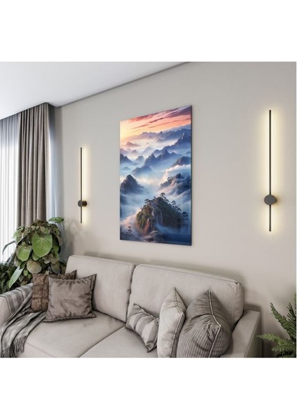 Doğa Manzaralı Cam Tablo - Karışık - Dikey Motif 01-050 fırsatları