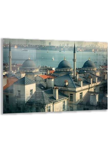 Doğa Manzaralı Cam Tablo - Istanbul - Yatay Motif 02-010