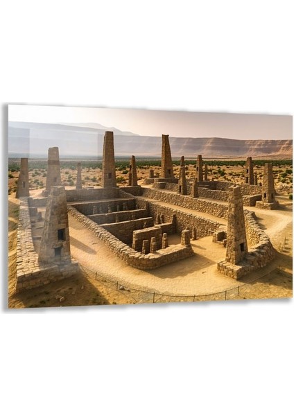 Doğa Manzaralı Cam Tablo - Anadolu - Yatay Motif 03-015