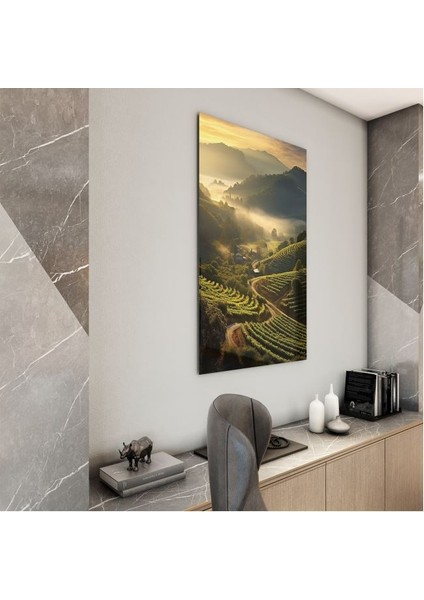 Doğa Manzaralı Cam Tablo - Karışık - Dikey Motif 01-047 modelleri